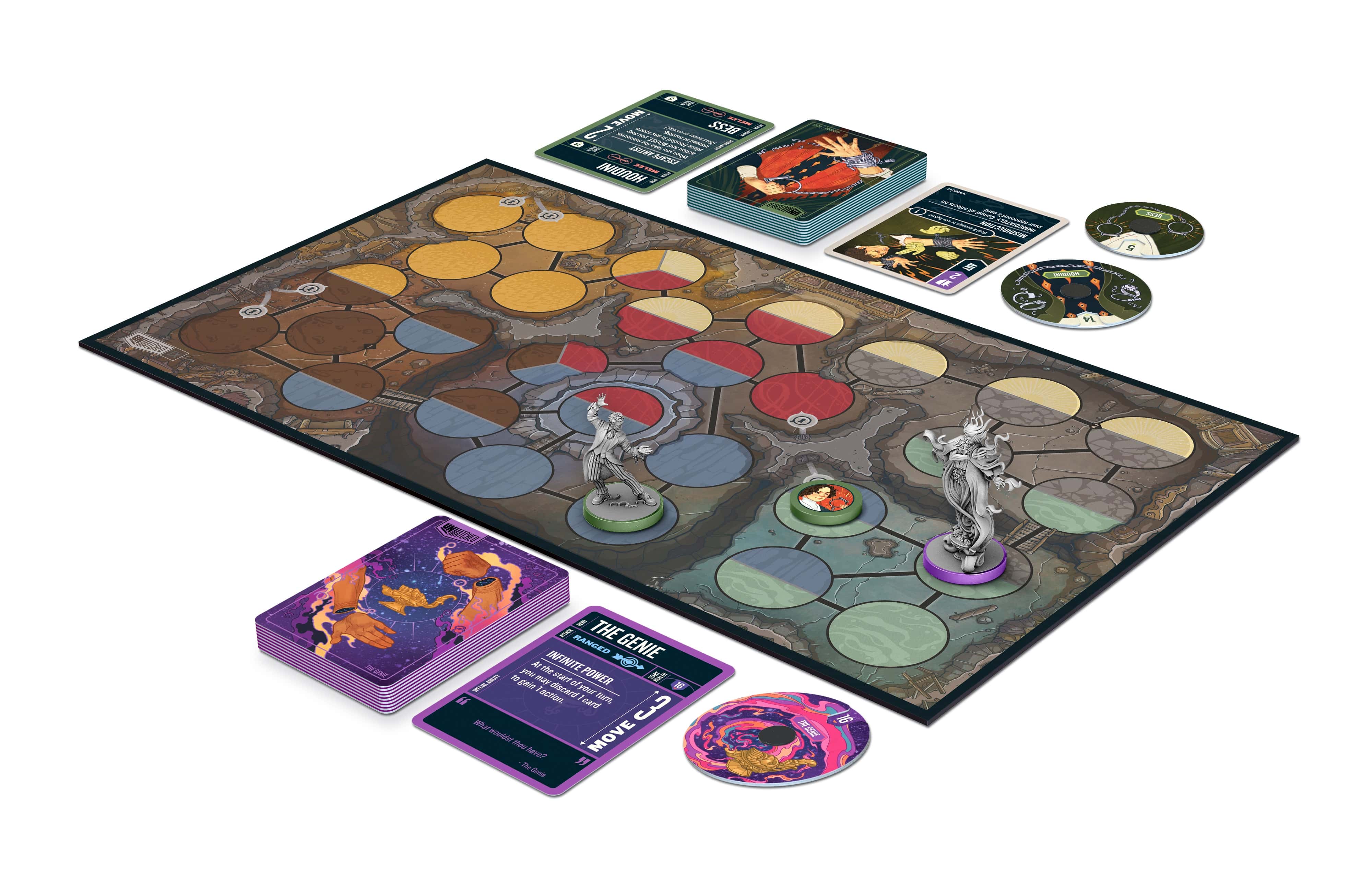 Restoration Games Unmatched: Houdini vs. The Genie Obrázek