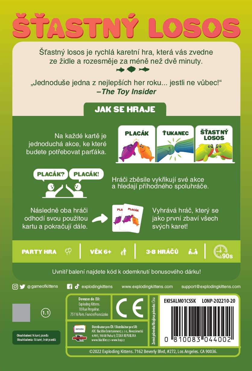 Blackfire CZ Šťastný losos Obrázek