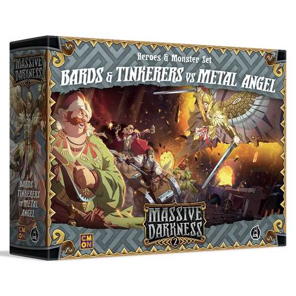 Cool Mini Or Not Massive Darkness 2: Heroes & Monster Set – Bards & Tinkerers vs Metal Angel Obrázek