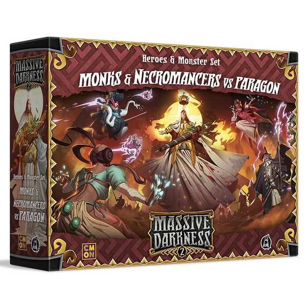 Cool Mini Or Not Massive Darkness 2: Heroes & Monster Set – Monks & Necromancers vs The Paragon Obrázek