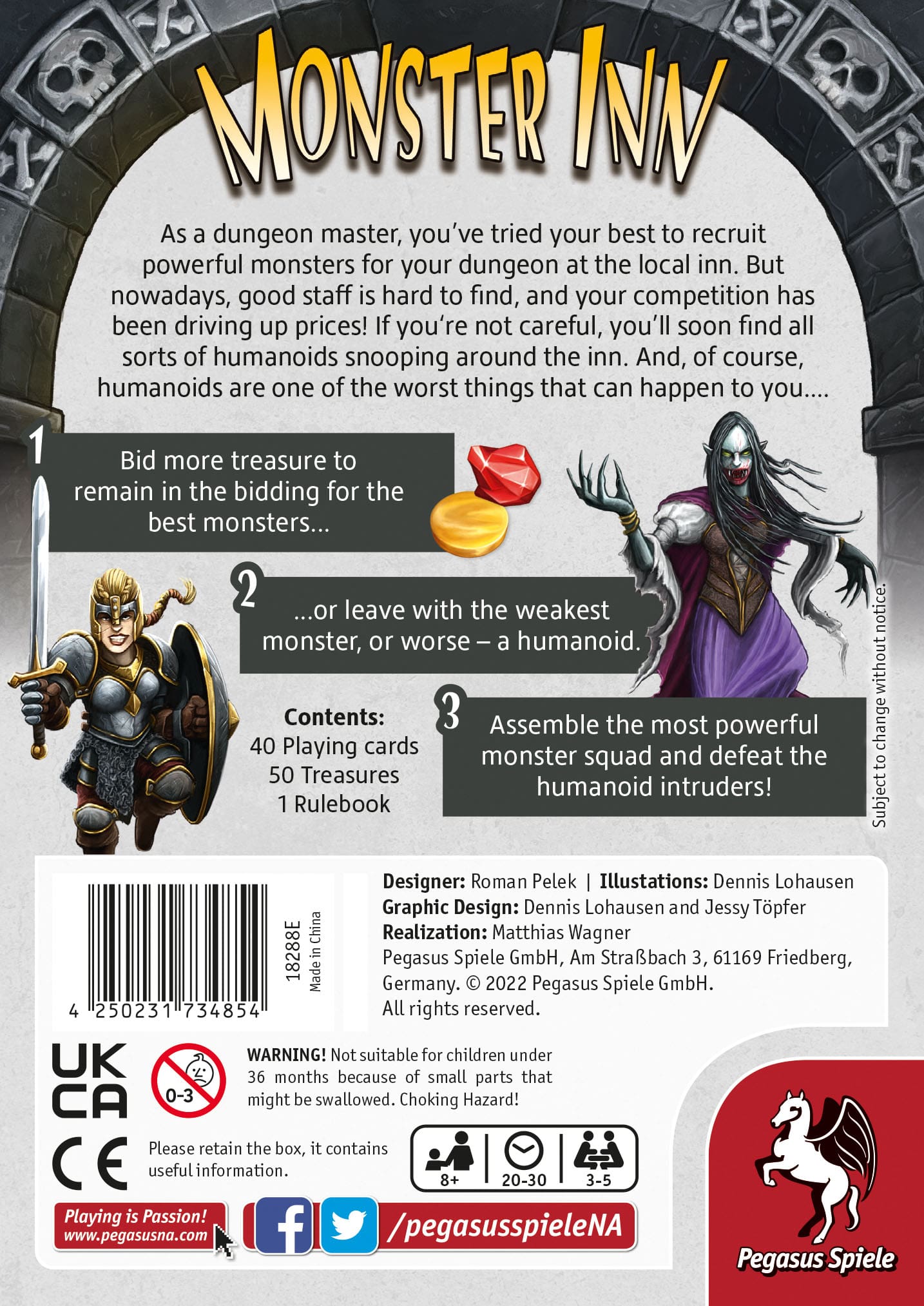 Pegasus Spiele Monster Inn Obrázek