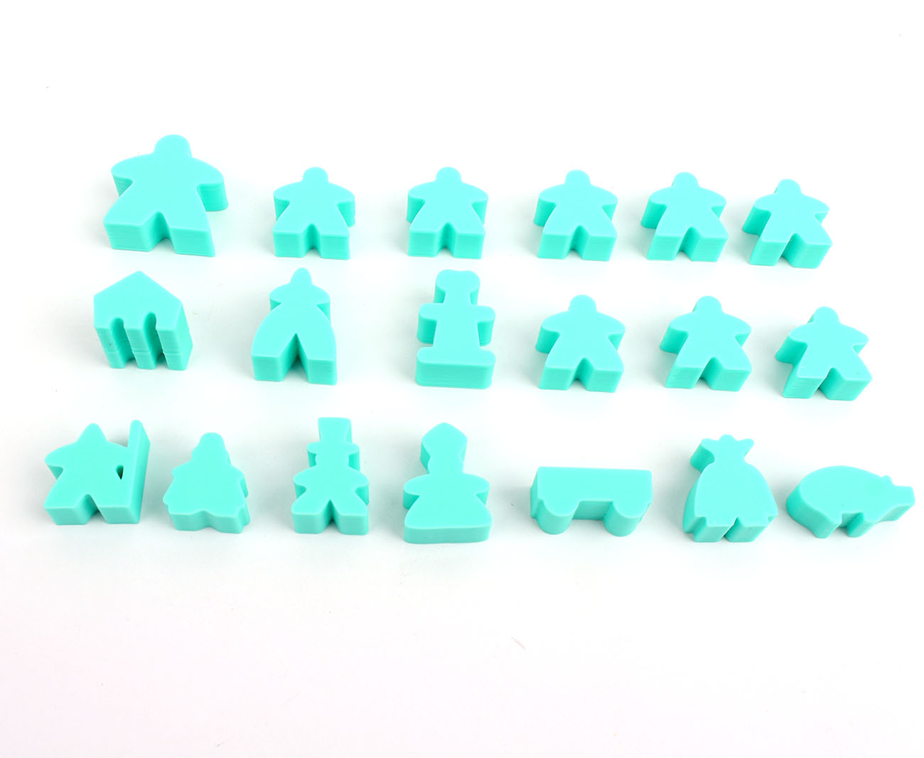 Myší Doupě Carcassonne - Figurky Barva: Mint/tyrkysová Obrázek