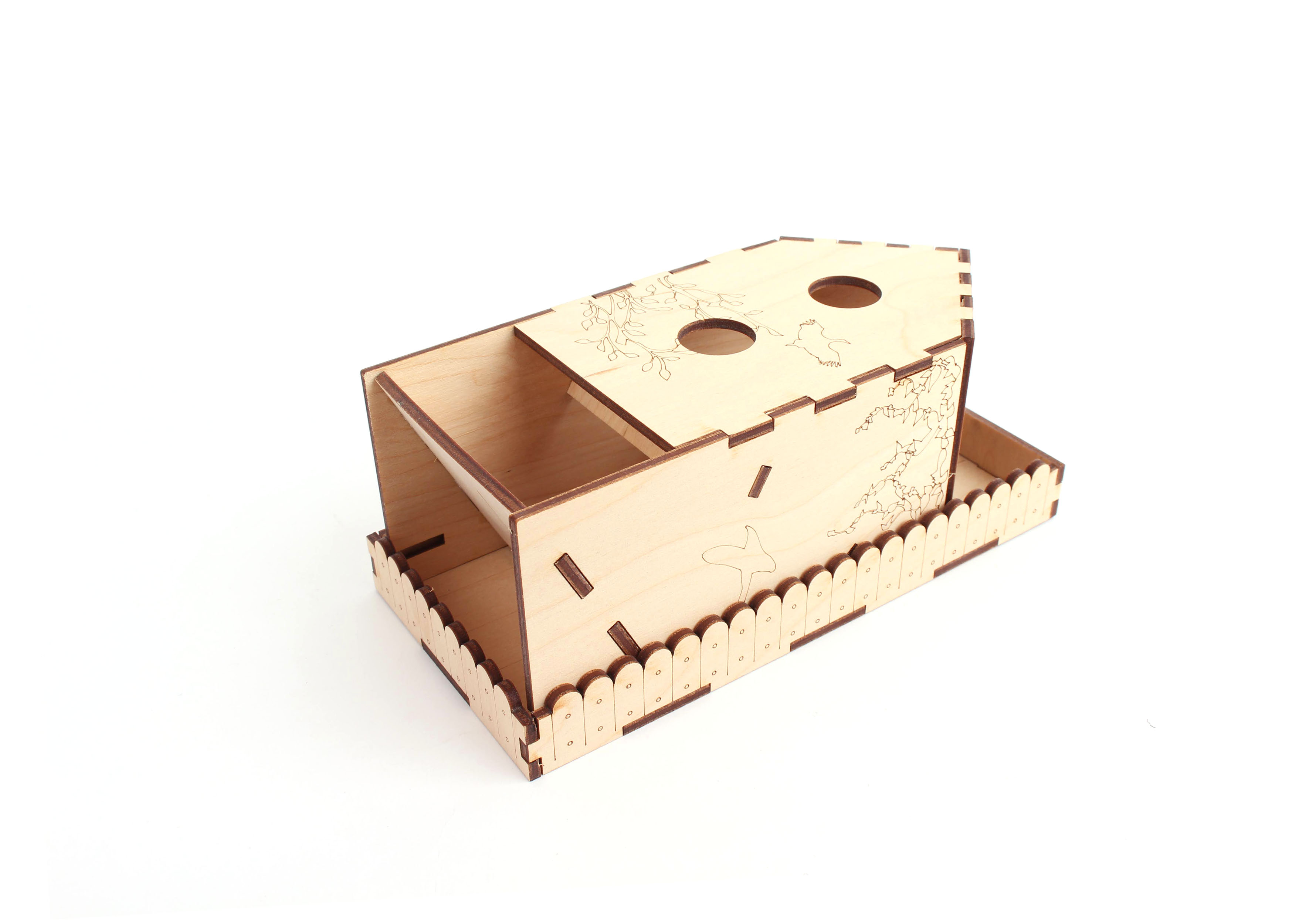 Myší Doupě Dřevěná házecí budka - Na křídlech Obrázek