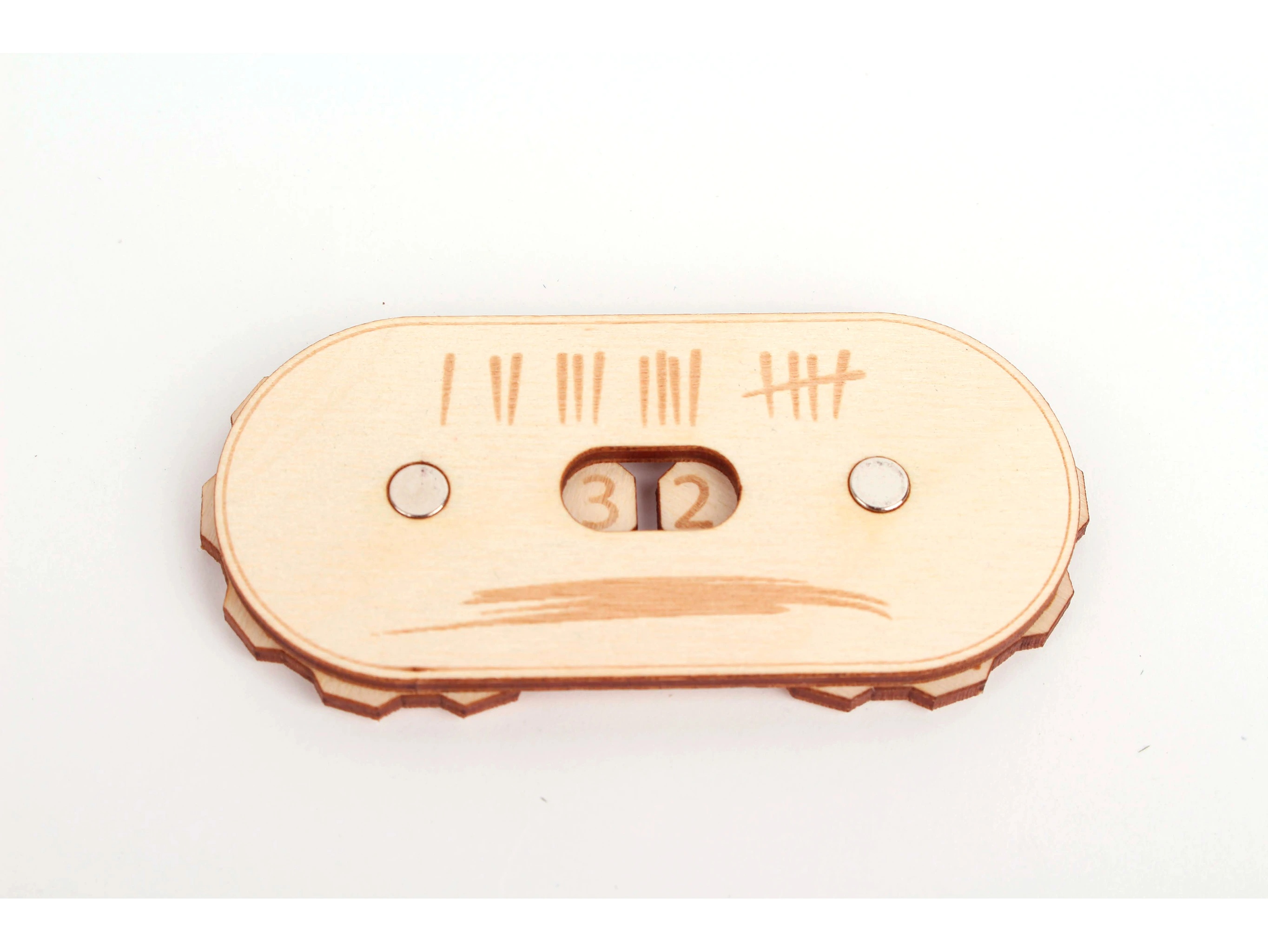 Myší Doupě Herní počítadlo - Dvojité (0-99) Barva: Přírodní, Varianta: Varianta 2 Obrázek