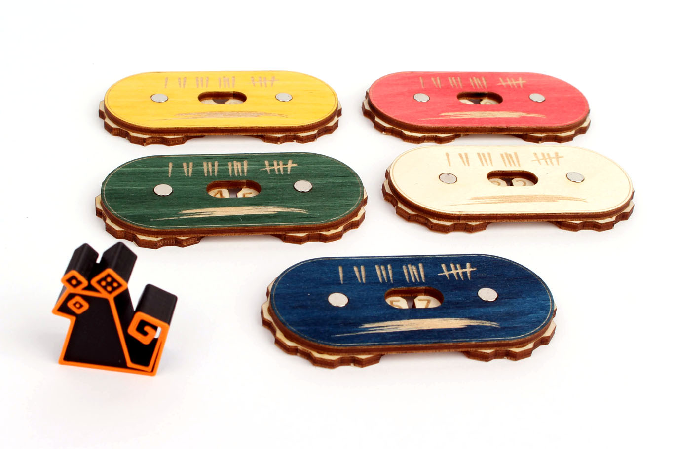 Myší Doupě Herní počítadlo - Dvojité (0-99) Barva: Přírodní, Varianta: Varianta 2 Obrázek