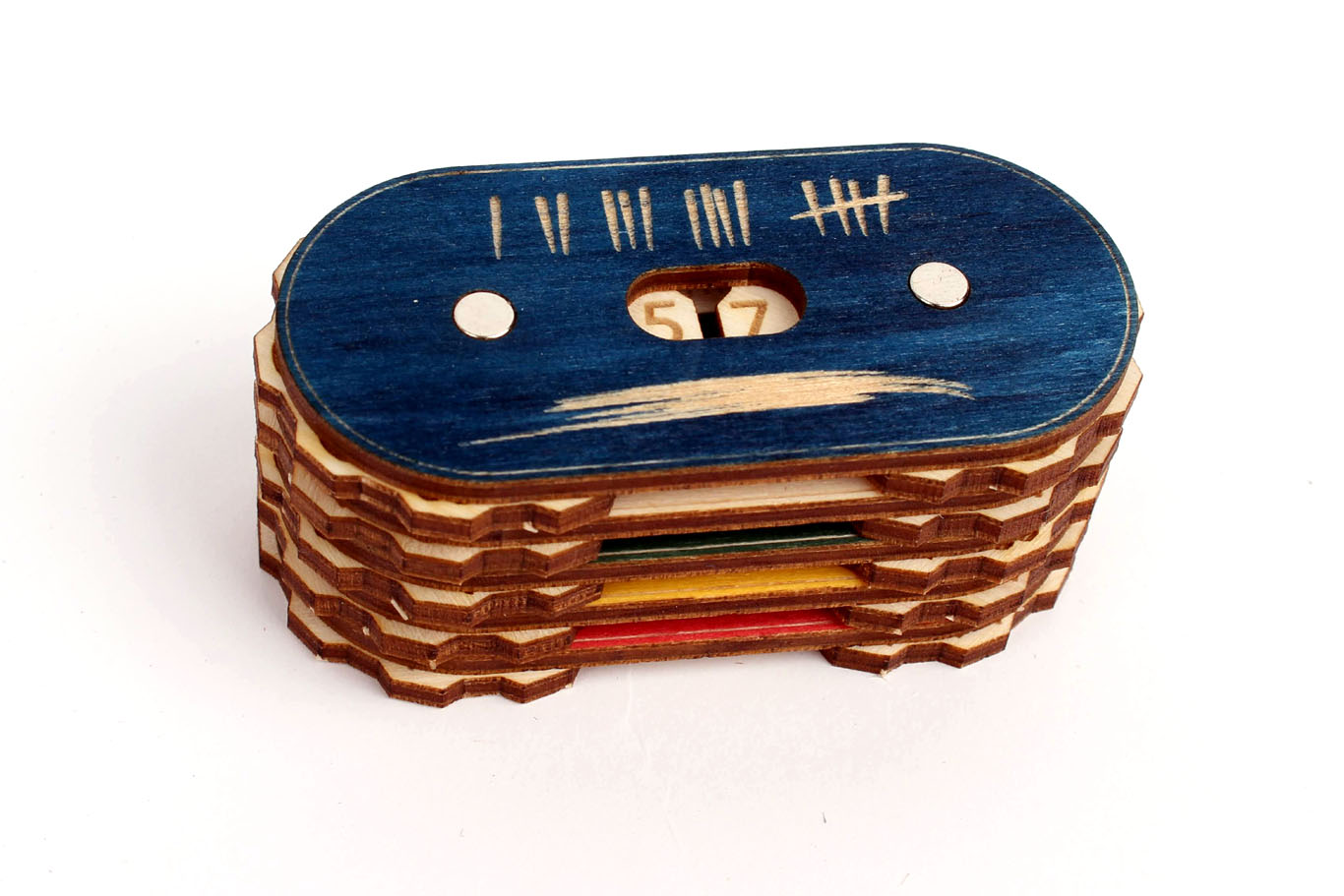 Myší Doupě Herní počítadlo - Dvojité (0-99) Barva: Přírodní, Varianta: Varianta 2 Obrázek