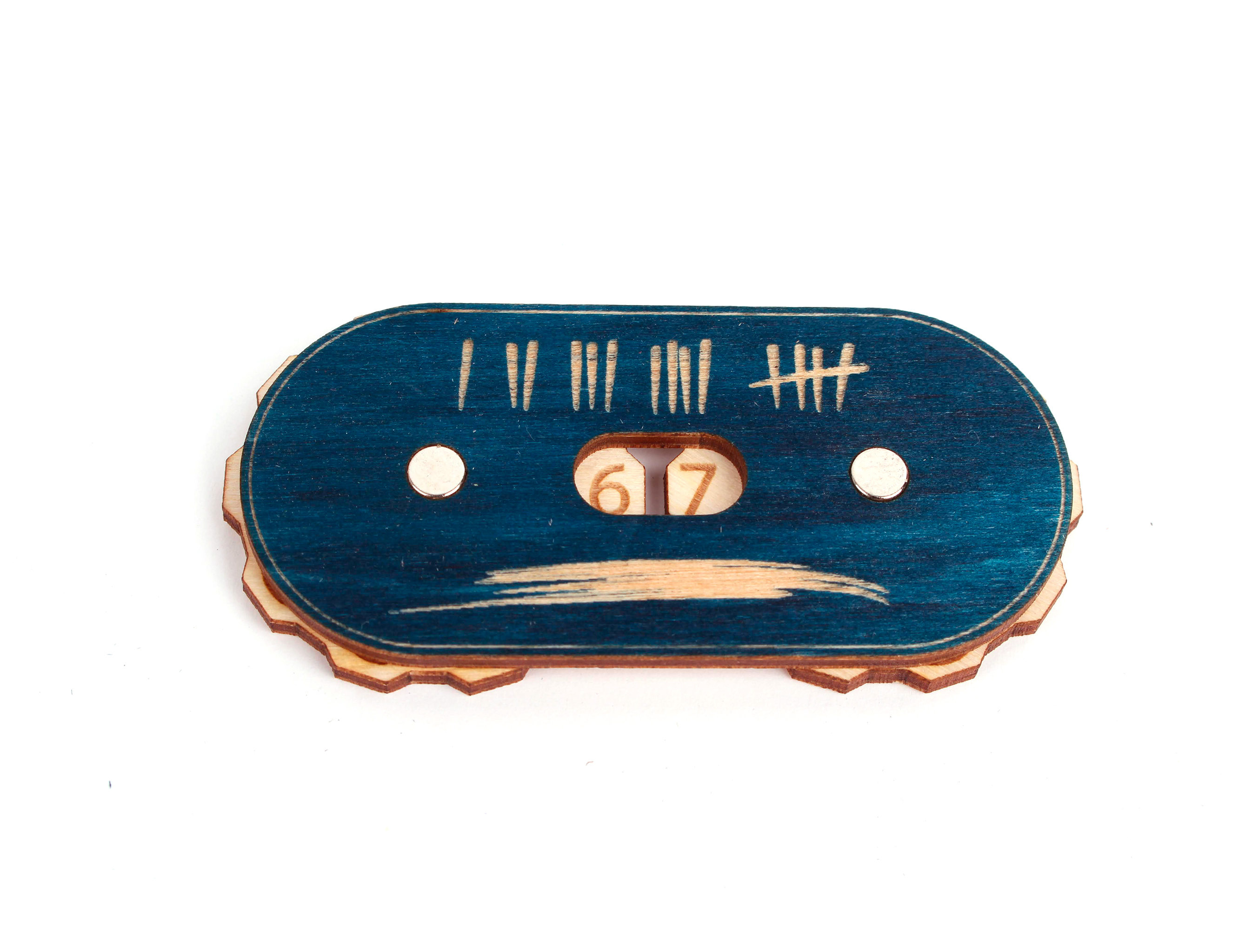 Myší Doupě Herní počítadlo - Dvojité (0-99) Barva: Přírodní, Varianta: Varianta 2 Obrázek