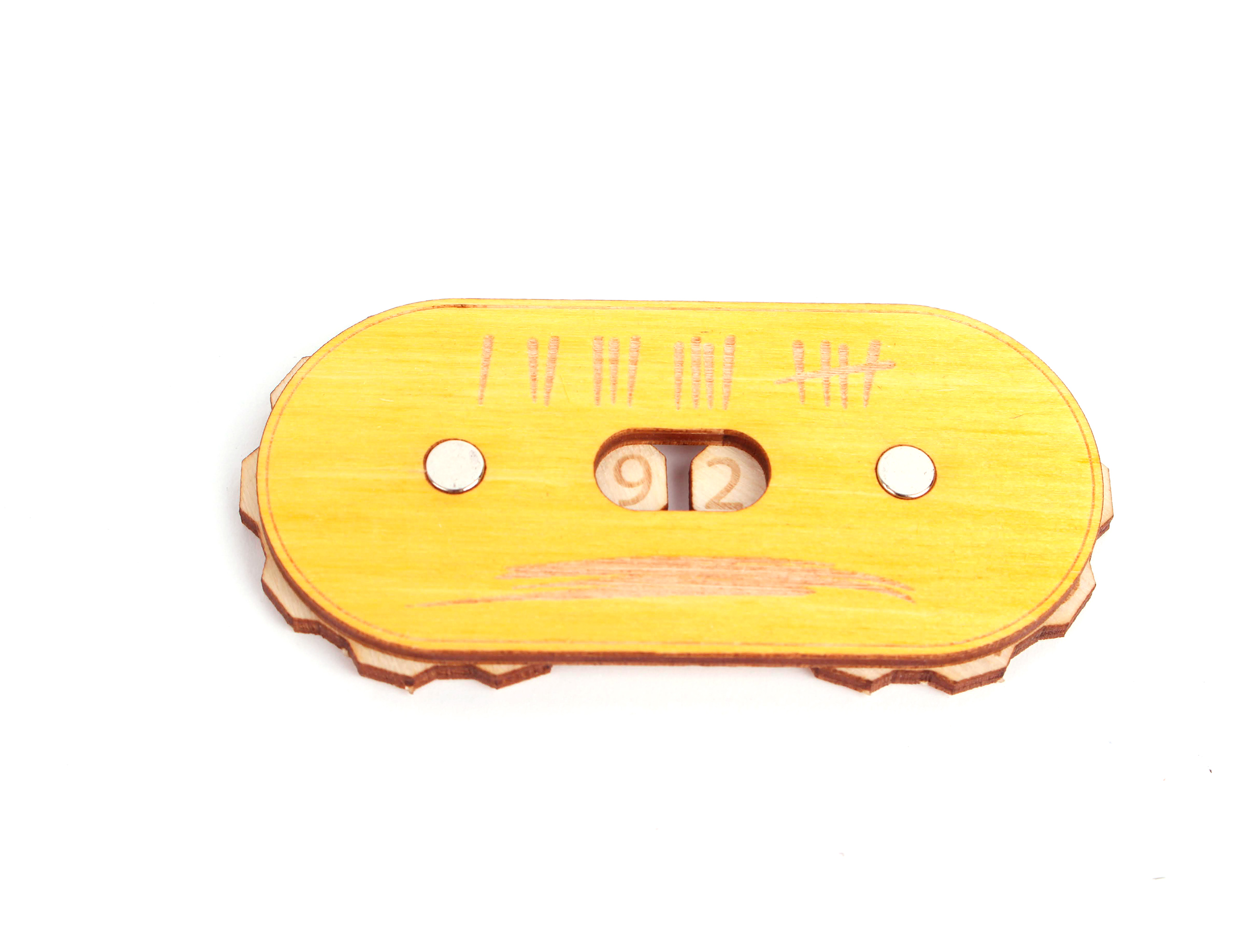 Myší Doupě Herní počítadlo - Dvojité (0-99) Barva: Přírodní, Varianta: Varianta 2 Obrázek