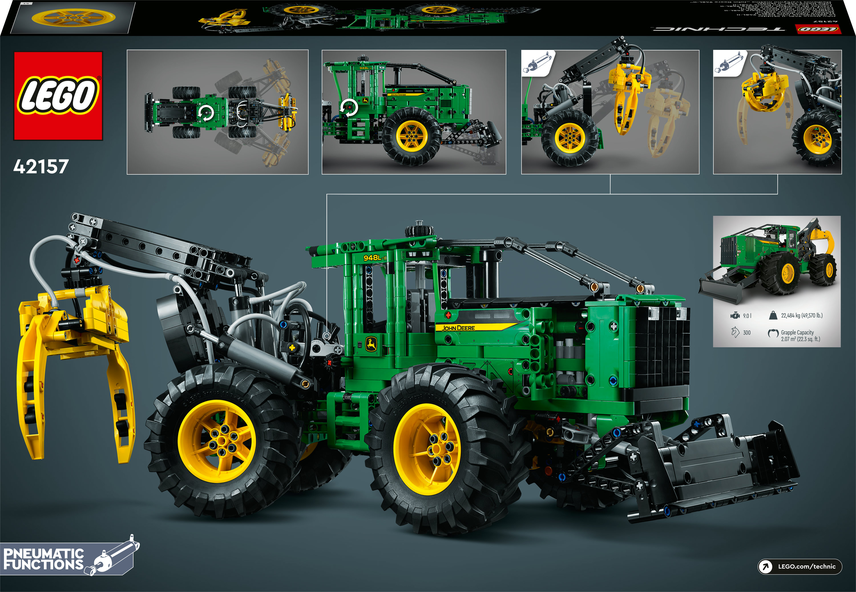 LEGO® Lesní traktor John Deere 948L-II 42157 Obrázek