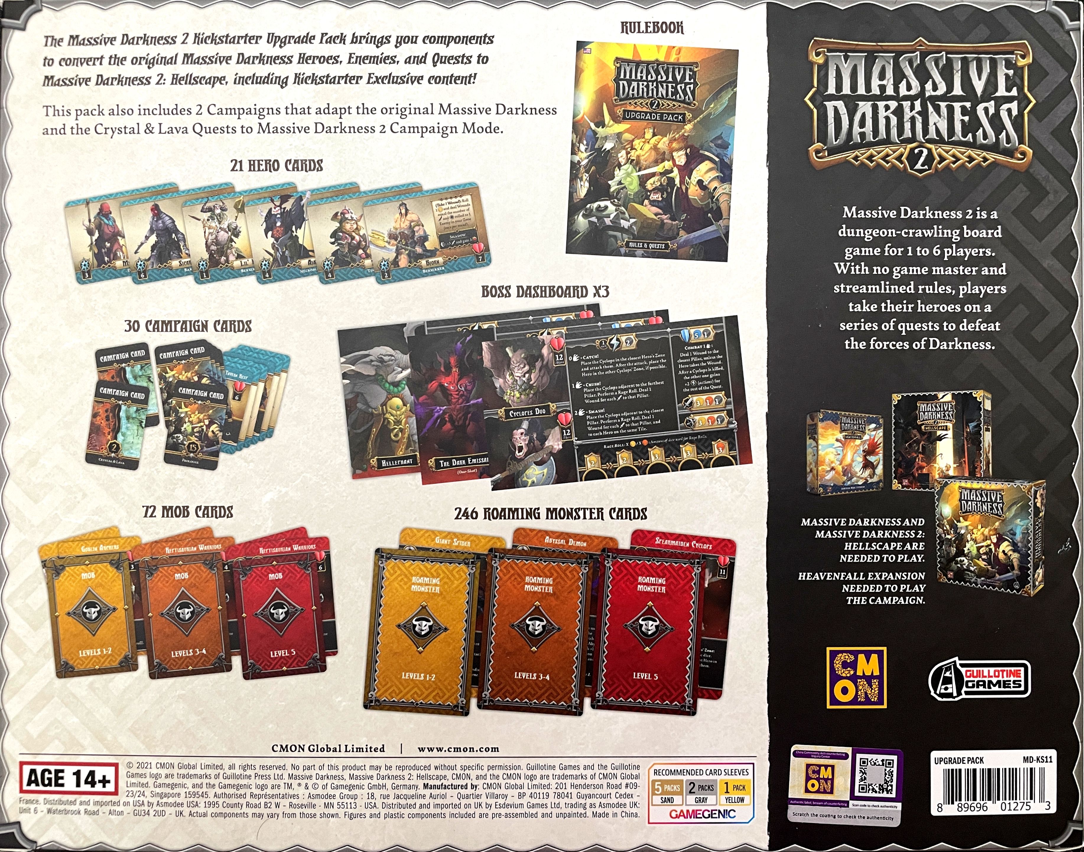 Cool Mini Or Not Massive Darkness 2: Massive Darkness Upgrade Pack Obrázek