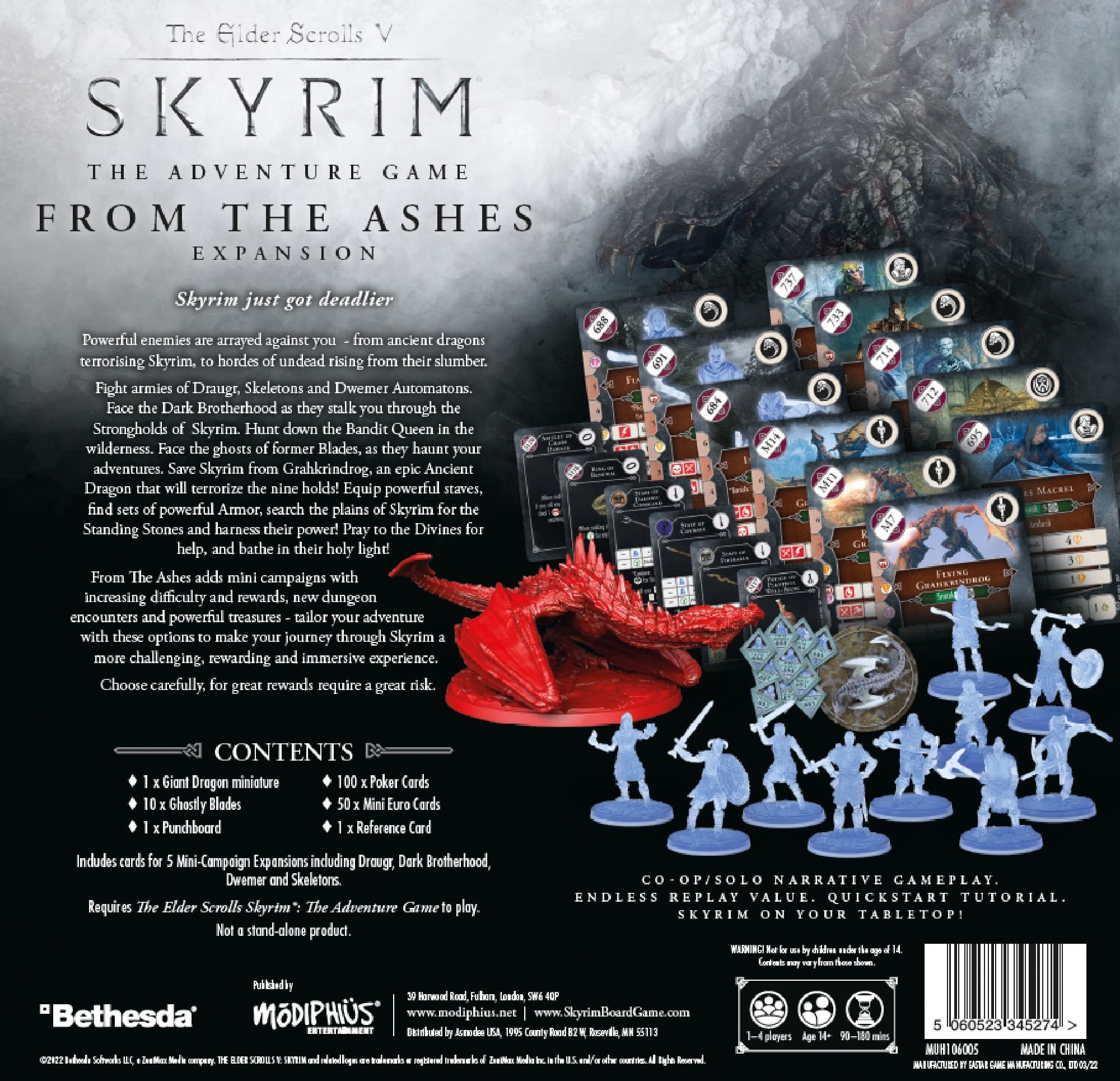 Modiphius Entertainment The Elder Scrolls V: Skyrim – The Adventure Game: From the Ashes Expansion Obrázek