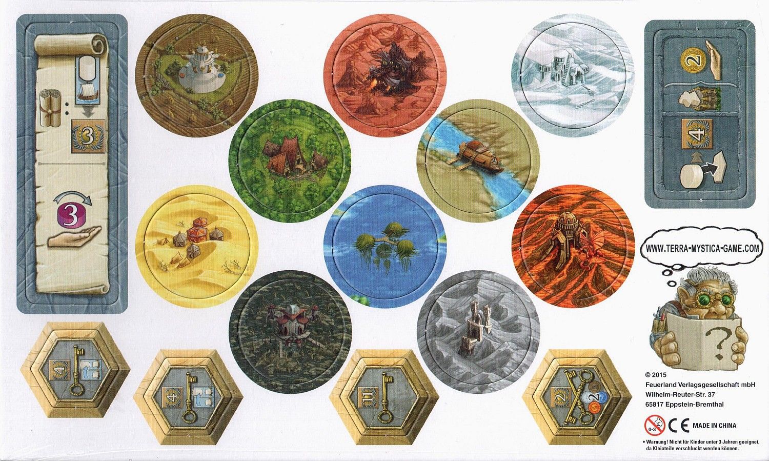 Capstone Games Terra Mystica: Expansion Sheet Obrázek