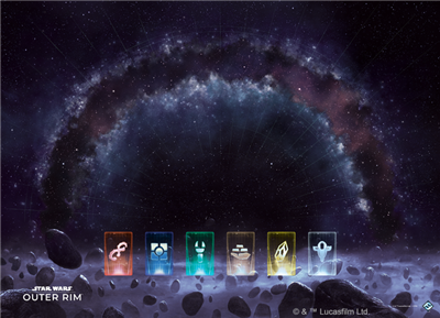 Fantasy Flight Games Star Wars: Outer Rim - Playmat Obrázek
