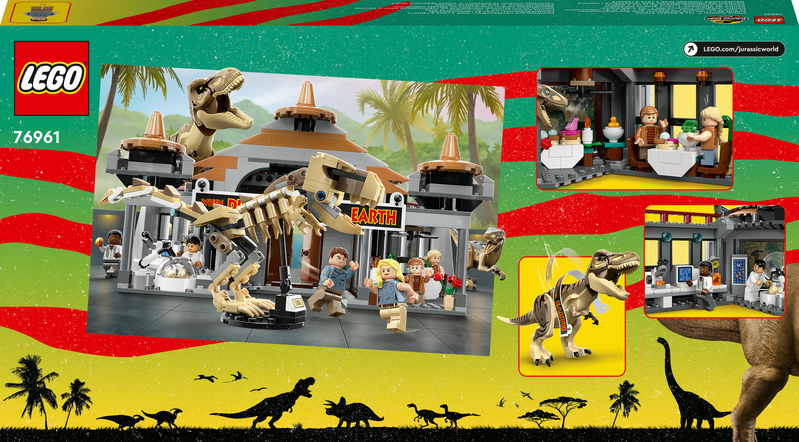 LEGO® Návštěvnické centrum: útok T-rexe a raptora 76961 Obrázek