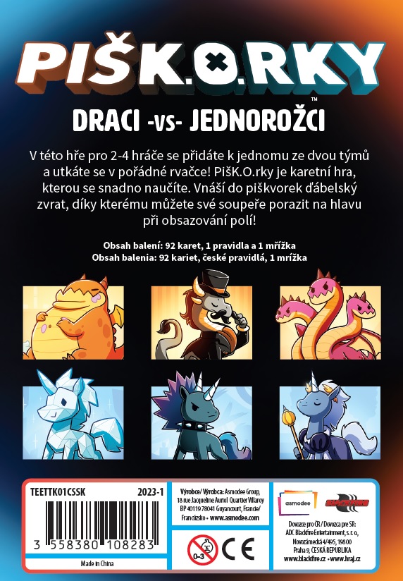 Blackfire CZ PIŠK.O.RKY: Draci vs Jednorožci Obrázek