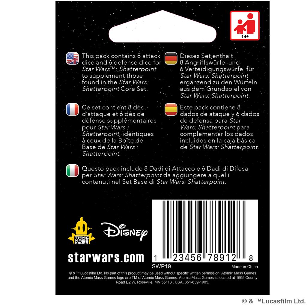 Atomic Mass Games Star Wars: Shatterpoint – Dice Pack - EN/FR/IT/DE/ES Obrázek