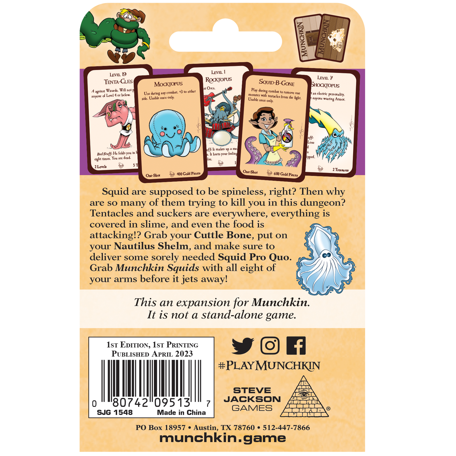 Steve Jackson Games Munchkin: Squids - EN Obrázek