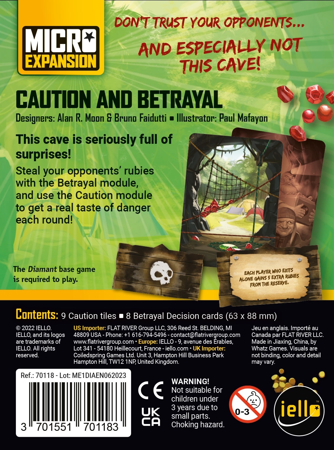 IELLO Diamant: Caution and Betrayal - EN Obrázek