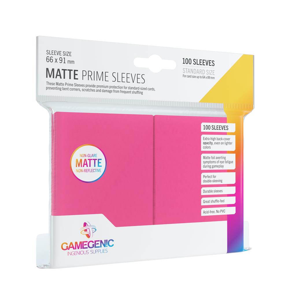 Gamegenic Matte Prime Sleeves Pink (100 obalů) - Obaly na karty Obrázek