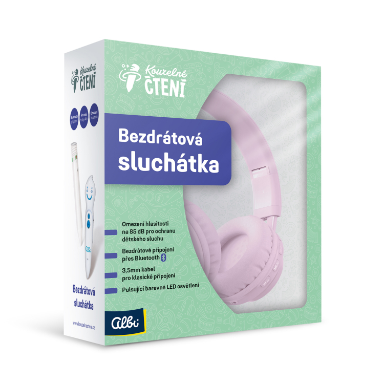 Albi Kouzelné čtení - Bezdrátová sluchátka Barva: Modrá Obrázek