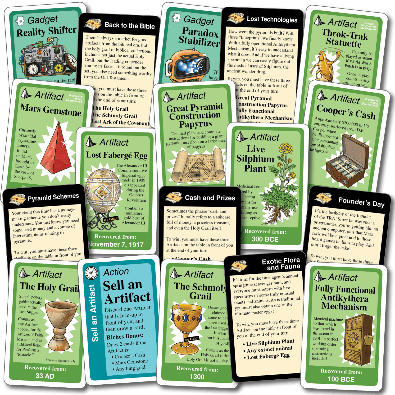 Looney Labs Chrononauts: Missing Artifacts Obrázek