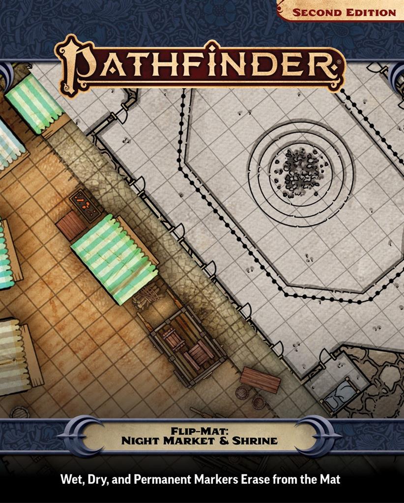 Paizo Publishing Pathfinder Flip-Mat: Night Market & Shrine Obrázek