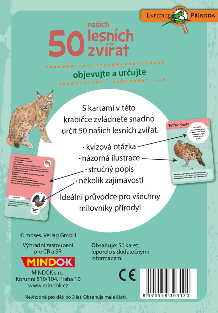 Mindok Expedice příroda: 50 našich lesních zvířat Obrázek