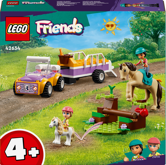 LEGO® Přívěs s koněm a poníkem 42634 Obrázek