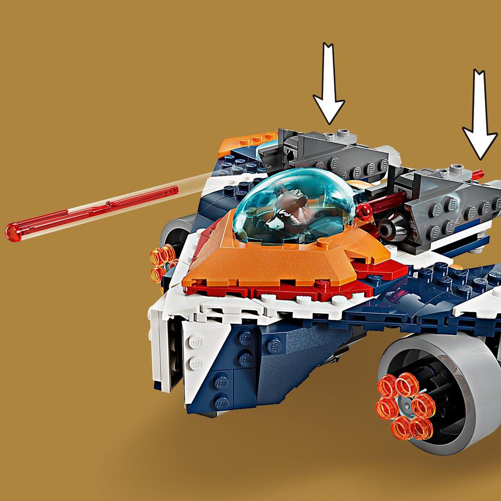 LEGO® Marvel Rocketův tryskáč Warbird vs. Ronan 76278 Obrázek