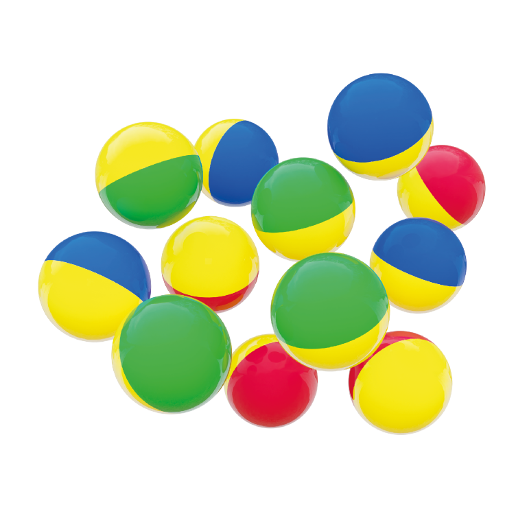 HUBELINO Kuličky dvojbarevné 12 ks Obrázek