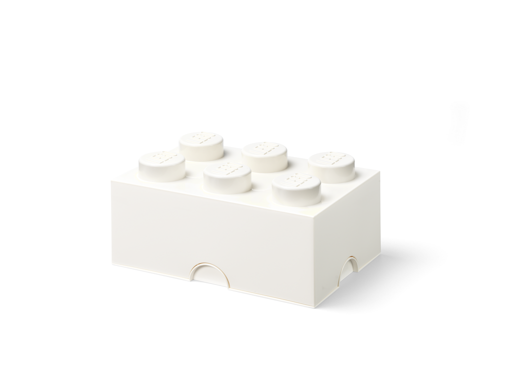 LEGO Storage LEGO úložný box 6 Barva: Bílá (6 Knobs)