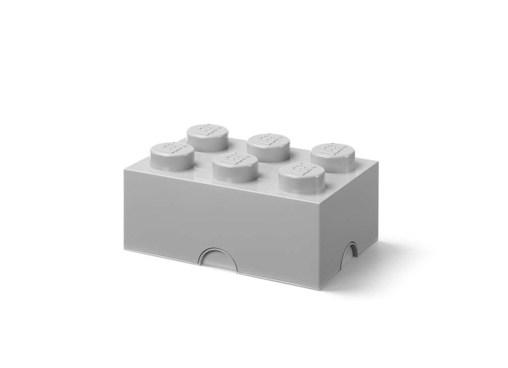 LEGO Storage LEGO úložný box 6 Barva: Šedá (6 Knobs)