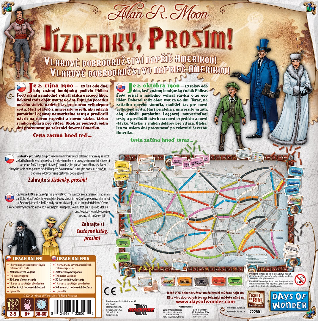 Days of wonder Ticket to Ride: Základní hra Obrázek