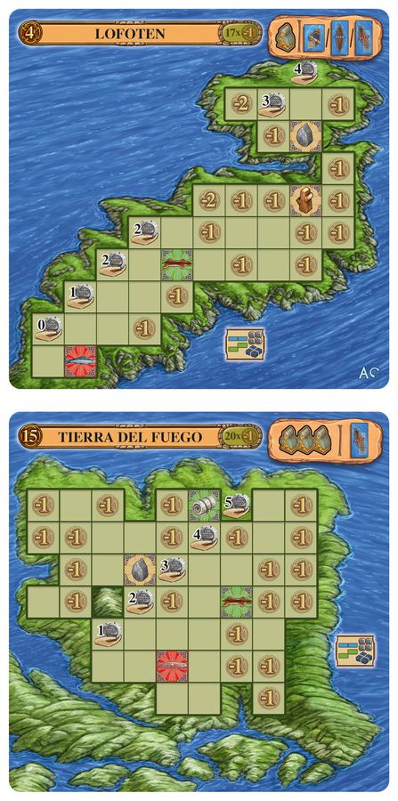 Feuerland Spiele A Feast for Odin: 2 Islands DE Obrázek