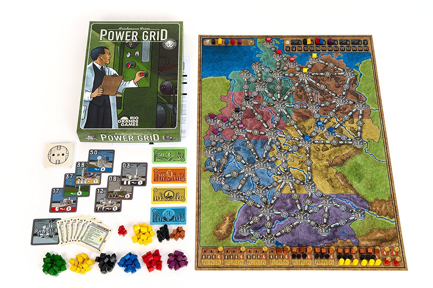Rio Grande Games Power Grid Recharged 2nd Edition Obrázek