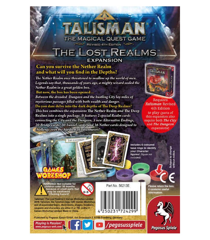 Pegasus Spiele Talisman - The Lost Realms Expansion Obrázek