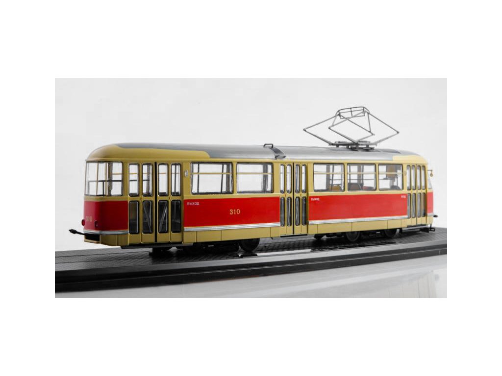 vyrp11 26417Tatra T1 tramvaj zluta cervena 143 SSM 3