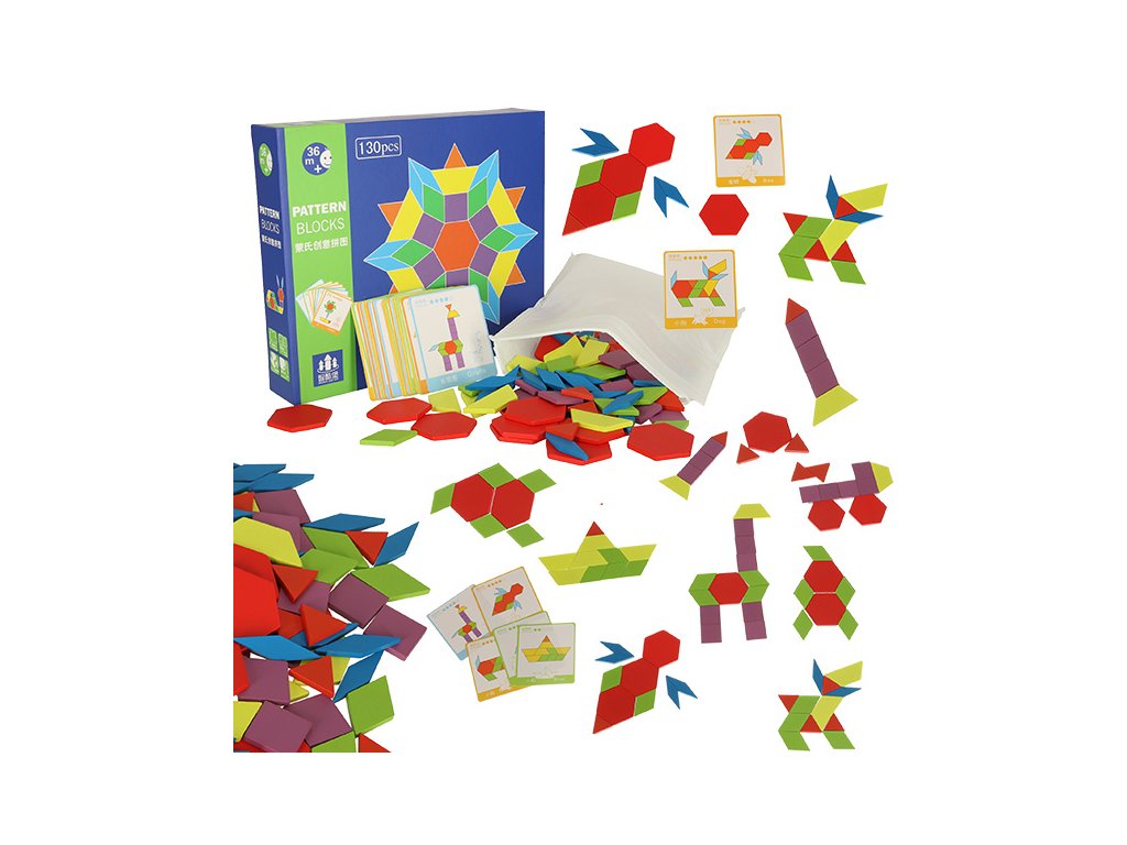 Drevené Montessori puzzle 155 dielikov