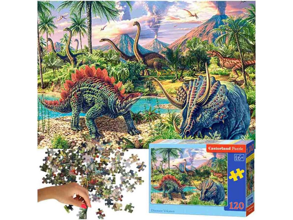 Puzzle Dinosaury u sopiek 120 dielikov 6+ (2)