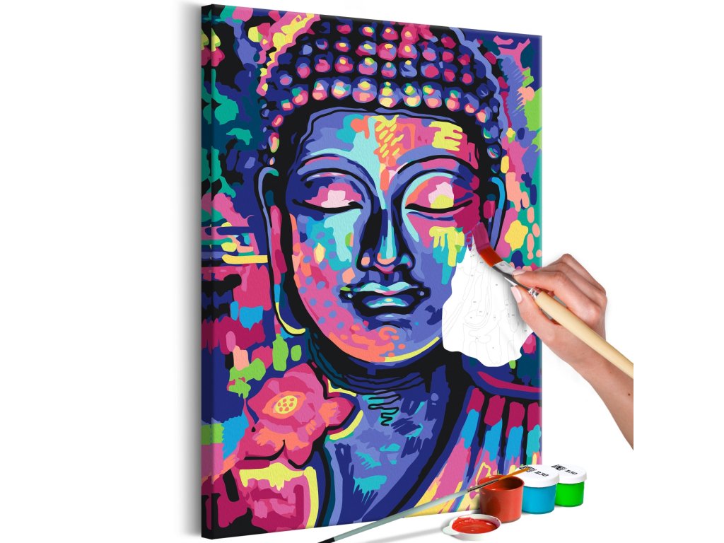 Maľovanie podľa čísiel - Buddha's Crazy Colors