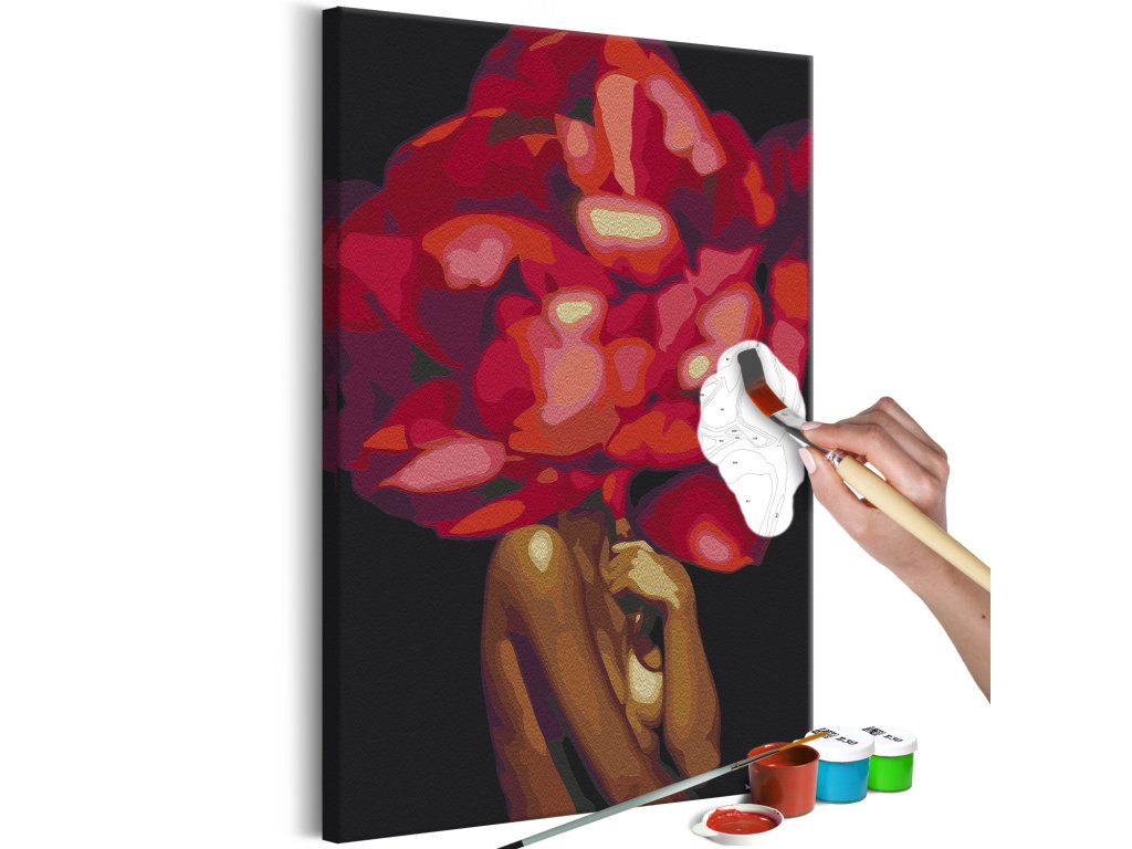 Maľovanie podľa čísiel - Floral Head