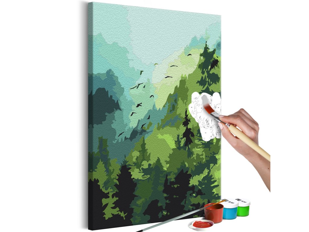 Maľovanie podľa čísiel - Forest and Birds