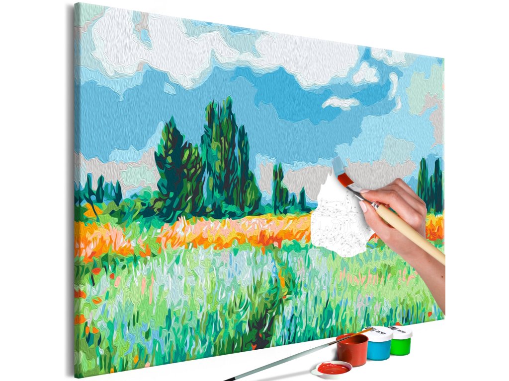 Maľovanie podľa čísiel - Claude Monet: The Wheat Field