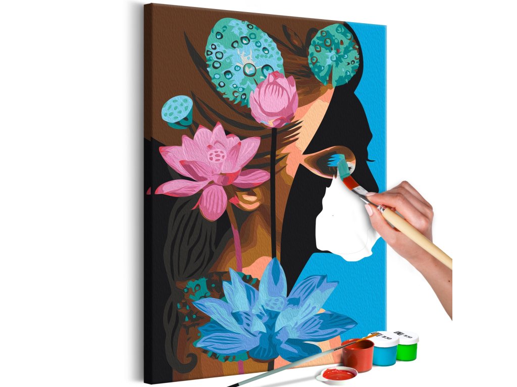 Maľovanie podľa čísiel - Lotus Lady