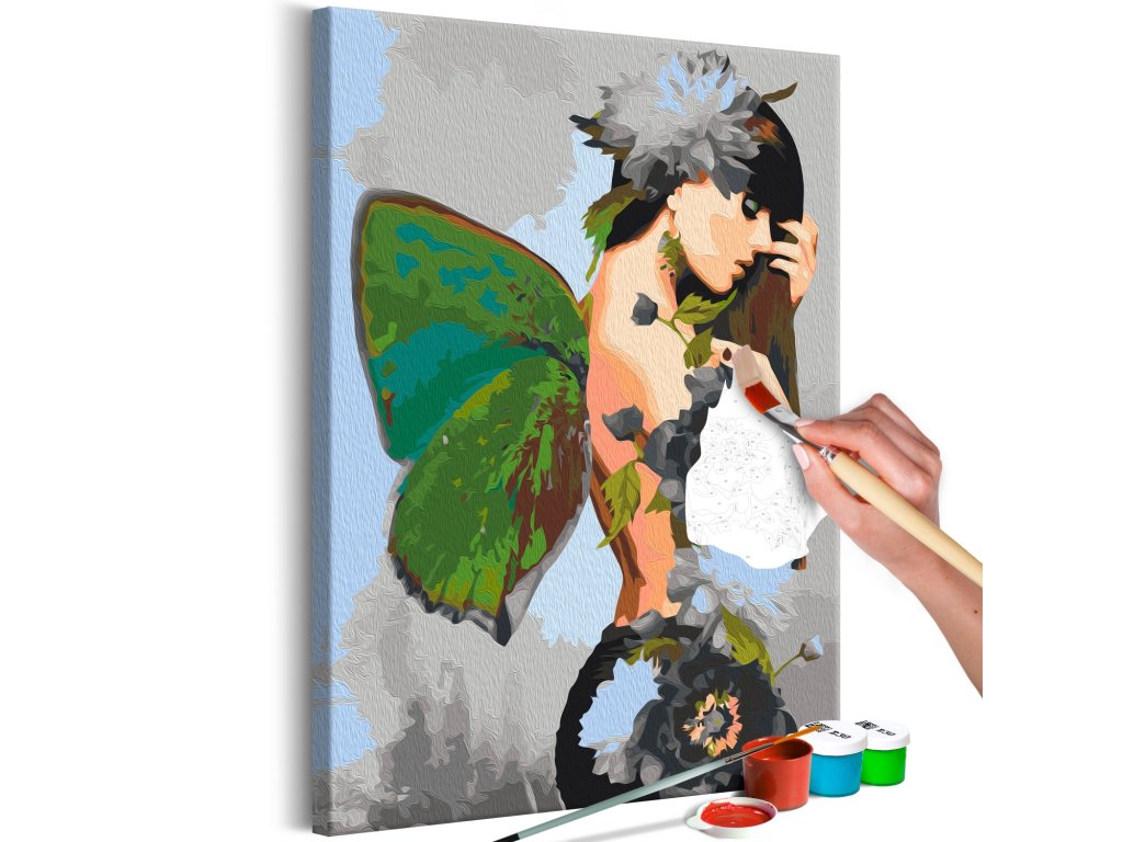 Maľovanie podľa čísiel - Butterfly Woman
