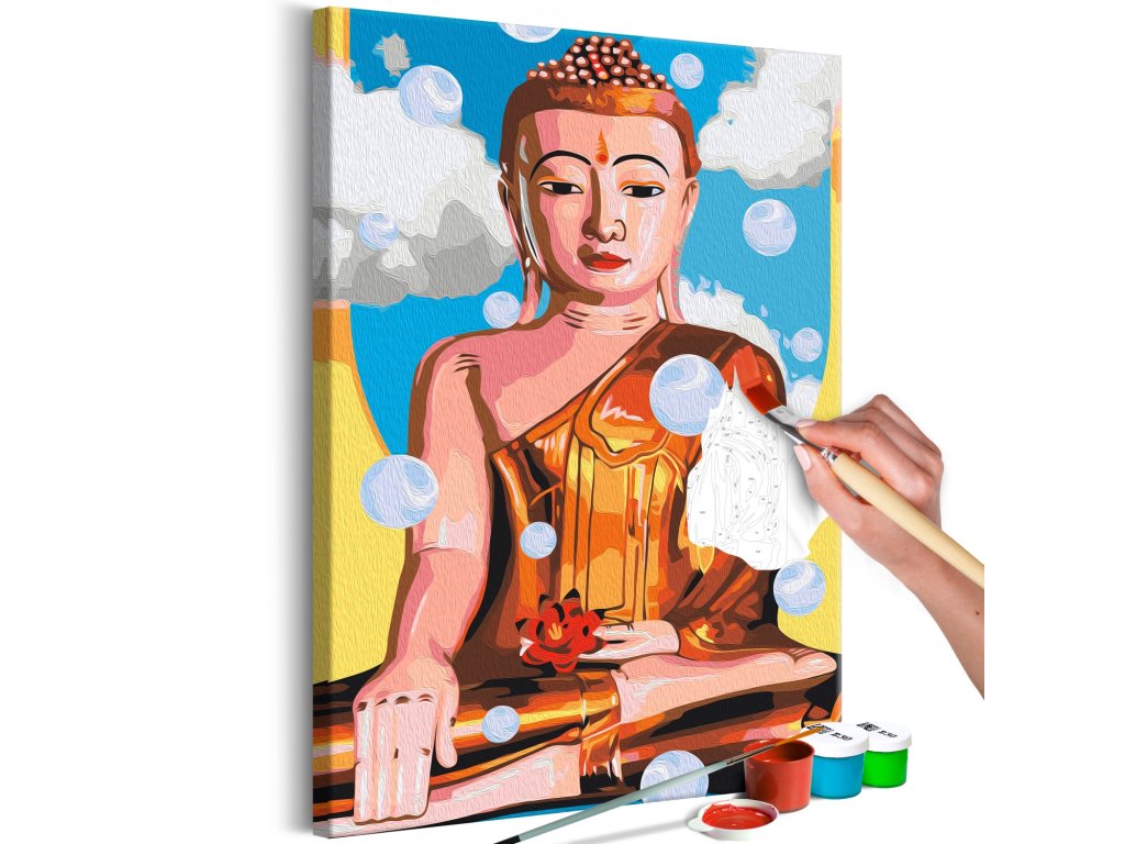Maľovanie podľa čísiel - Levitating Buddha