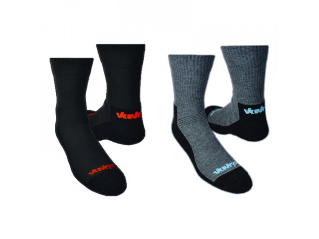 Ponožky Vavrys Trek CMX 2-pack černá-šedá