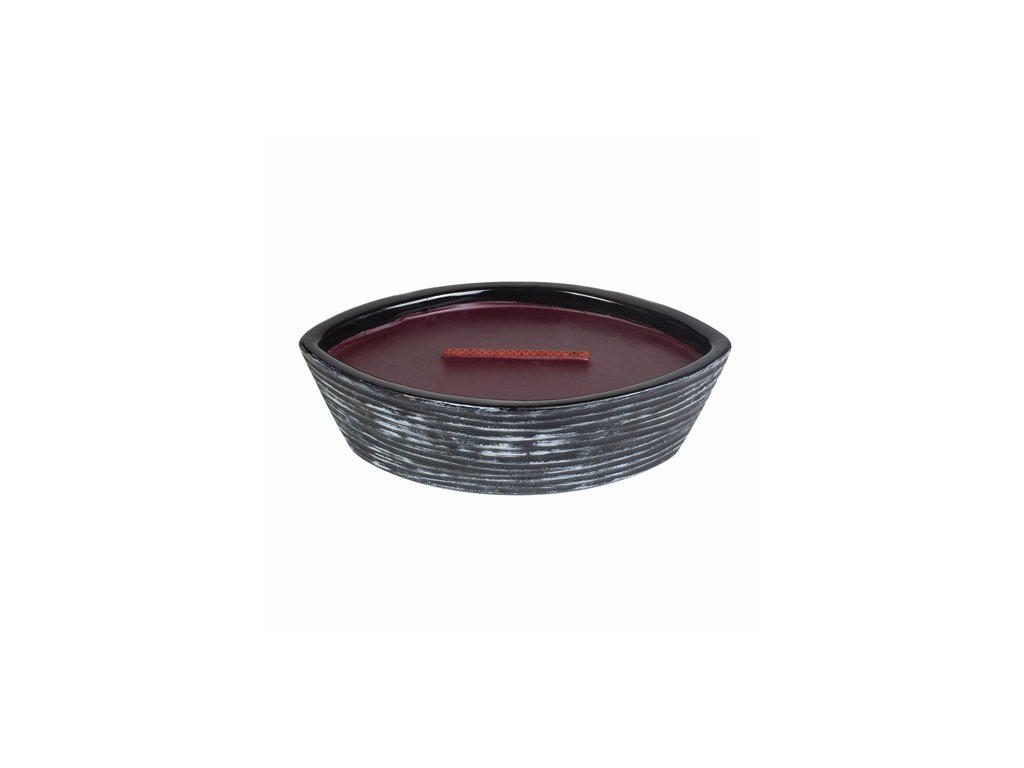 Svíčka keramická dekorativní váza WoodWick Černá třešeň, 368.5 g