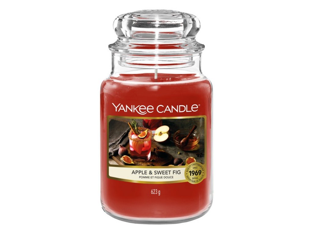 Yankee Candle Apple & sweet fig, 623 g classic velký