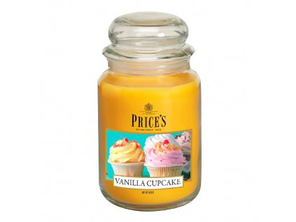 Svíčka ve skleněné dóze Price´s Candles Vanilkový košíček 630 g
